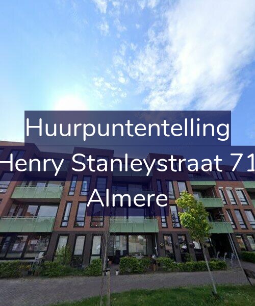 Foto gevel Huurpuntentelling voor Henry Stanleystraat 71, Almere