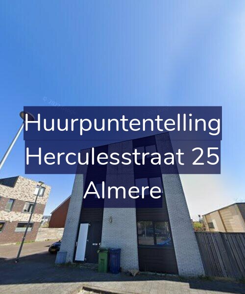 Foto gevel Huurpuntentelling voor Herculesstraat 25, Almere