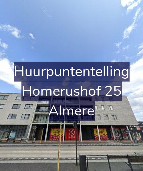 Foto gevel Huurpuntentelling voor Homerushof 25, Almere