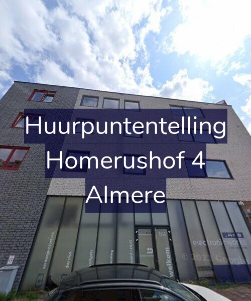 Foto gevel Huurpuntentelling voor Homerushof 4, Almere