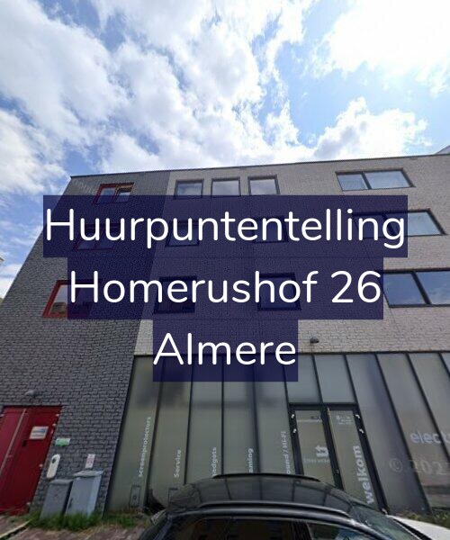 Foto gevel Huurpuntentelling voor Homerushof 26, Almere