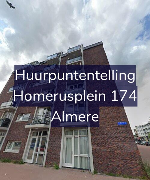 Foto gevel Huurpuntentelling voor Homerusplein 174, Almere