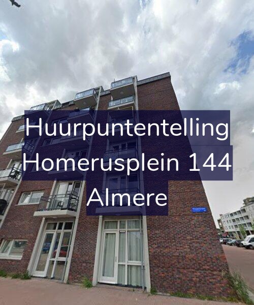 Foto gevel Huurpuntentelling voor Homerusplein 144, Almere