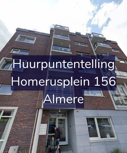 Foto gevel Huurpuntentelling voor Homerusplein 156, Almere