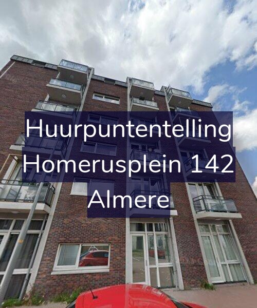 Foto gevel Huurpuntentelling voor Homerusplein 142, Almere