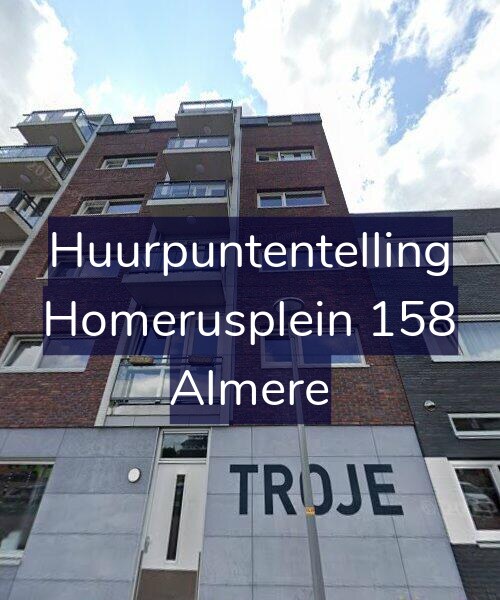 Foto gevel Huurpuntentelling voor Homerusplein 158, Almere