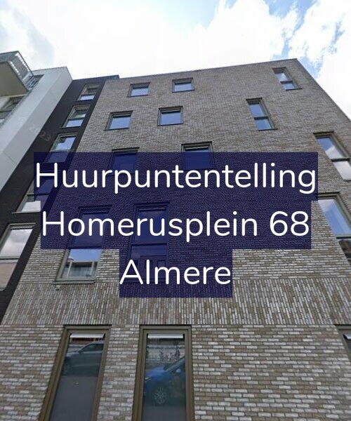 Foto gevel Huurpuntentelling voor Homerusplein 68, Almere