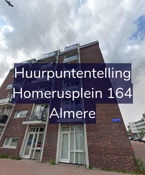 Foto gevel Huurpuntentelling voor Homerusplein 164, Almere