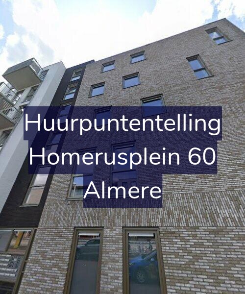 Foto gevel Huurpuntentelling voor Homerusplein 60, Almere