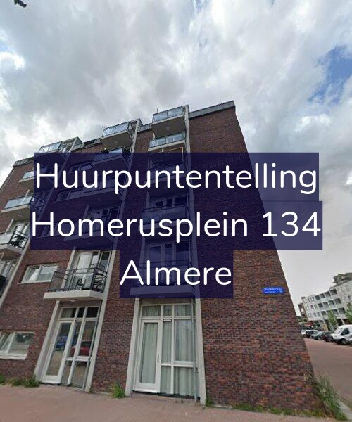 Foto gevel Huurpuntentelling voor Homerusplein 134, Almere