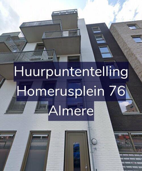 Foto gevel Huurpuntentelling voor Homerusplein 76, Almere