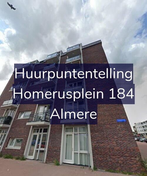 Foto gevel Huurpuntentelling voor Homerusplein 184, Almere