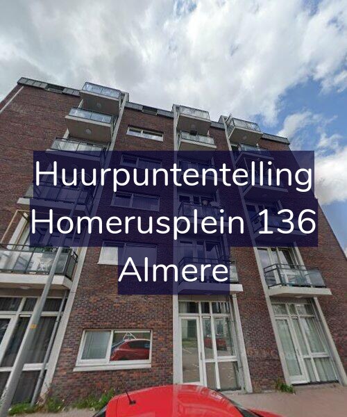 Foto gevel Huurpuntentelling voor Homerusplein 136, Almere