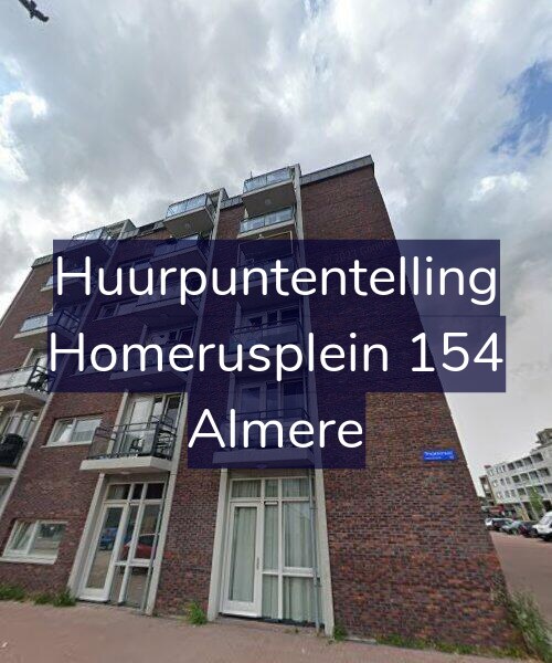 Foto gevel Huurpuntentelling voor Homerusplein 154, Almere