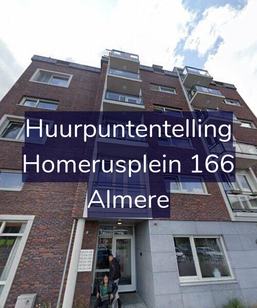 Foto gevel Huurpuntentelling voor Homerusplein 166, Almere