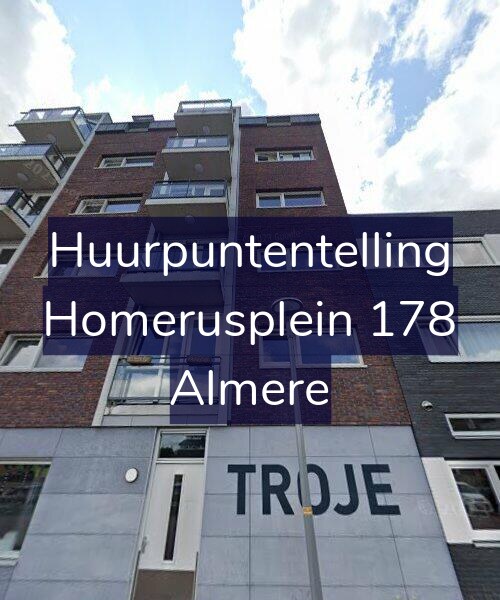 Foto gevel Huurpuntentelling voor Homerusplein 178, Almere