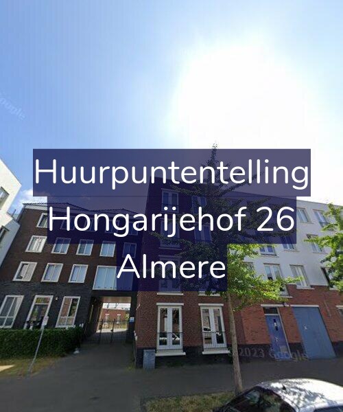 Foto gevel Huurpuntentelling voor Hongarijehof 26, Almere