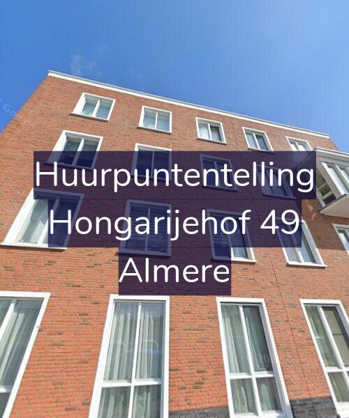 Foto gevel Huurpuntentelling voor Hongarijehof 49, Almere