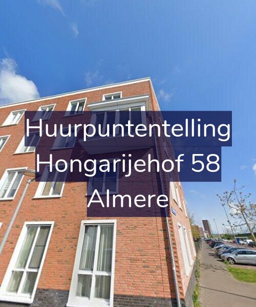 Foto gevel Huurpuntentelling voor Hongarijehof 58, Almere