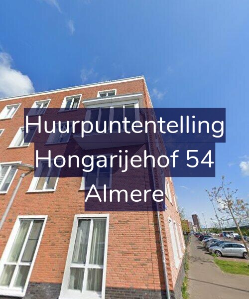 Foto gevel Huurpuntentelling voor Hongarijehof 54, Almere