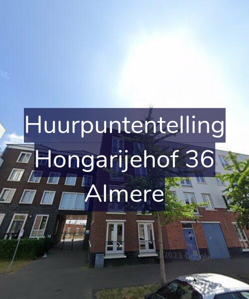 Foto gevel Huurpuntentelling voor Hongarijehof 36, Almere