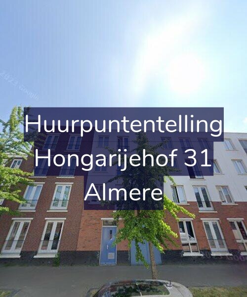 Foto gevel Huurpuntentelling voor Hongarijehof 31, Almere