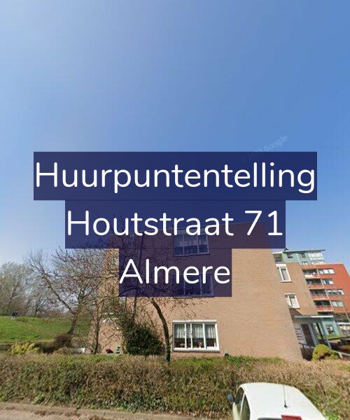 Foto gevel Huurpuntentelling voor Houtstraat 71, Almere