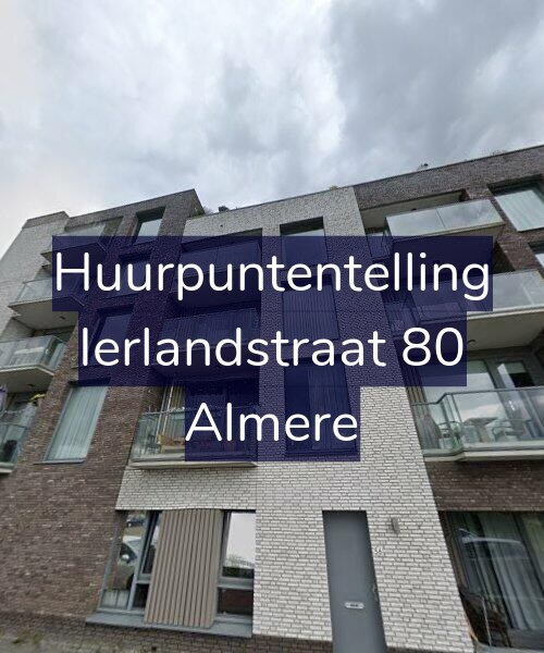 Foto gevel Huurpuntentelling voor Ierlandstraat 80, Almere