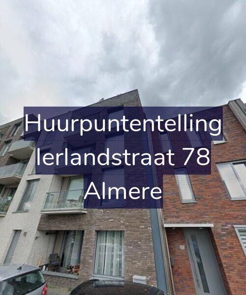 Foto gevel Huurpuntentelling voor Ierlandstraat 78, Almere