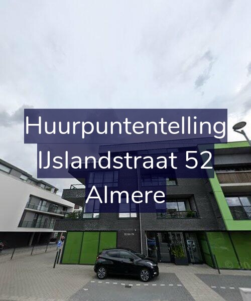 Foto gevel Huurpuntentelling voor IJslandstraat 52, Almere