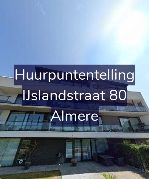 Foto gevel Huurpuntentelling voor IJslandstraat 80, Almere