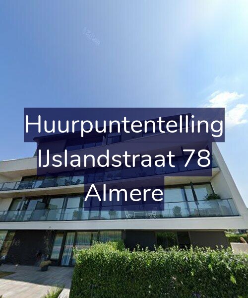 Foto gevel Huurpuntentelling voor IJslandstraat 78, Almere