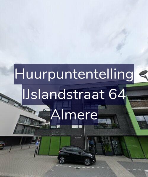 Foto gevel Huurpuntentelling voor IJslandstraat 64, Almere