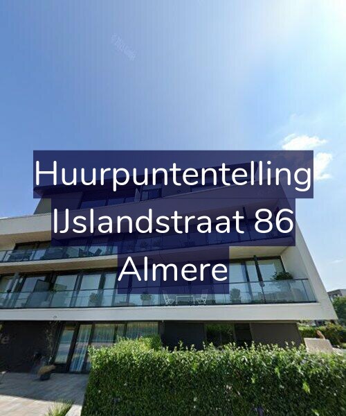 Foto gevel Huurpuntentelling voor IJslandstraat 86, Almere