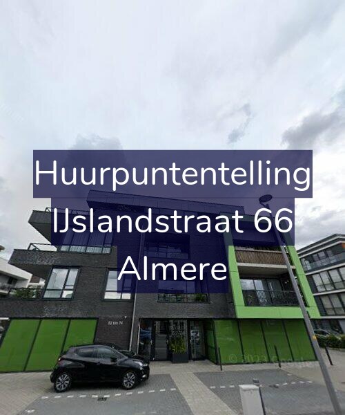 Foto gevel Huurpuntentelling voor IJslandstraat 66, Almere