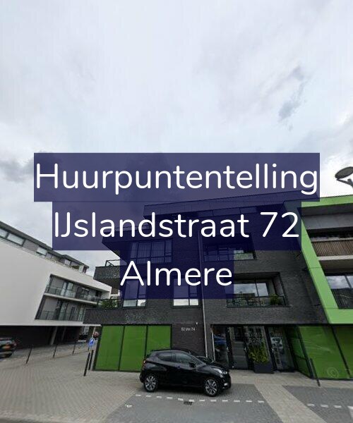 Foto gevel Huurpuntentelling voor IJslandstraat 72, Almere