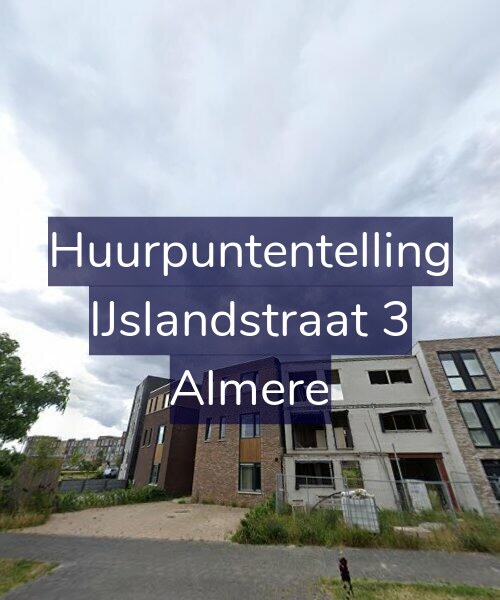 Foto gevel Huurpuntentelling voor IJslandstraat 3, Almere