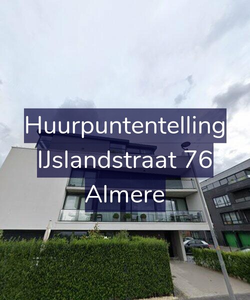 Foto gevel Huurpuntentelling voor IJslandstraat 76, Almere