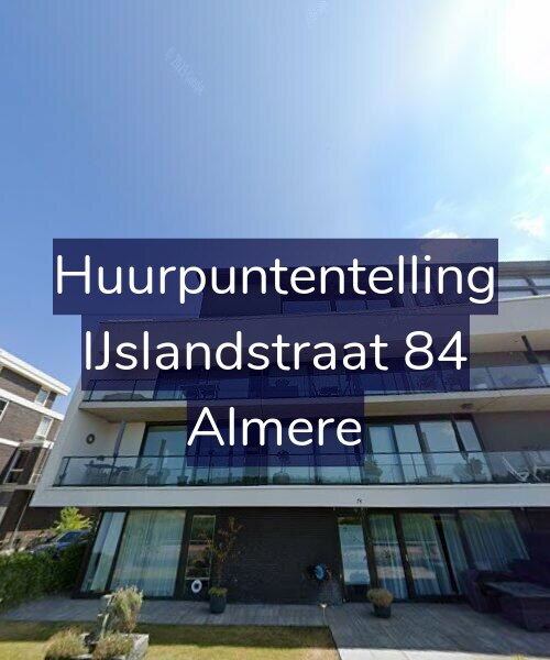 Foto gevel Huurpuntentelling voor IJslandstraat 84, Almere