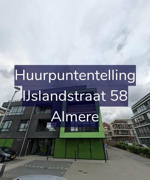 Foto gevel Huurpuntentelling voor IJslandstraat 58, Almere