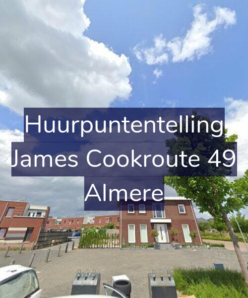 Foto gevel Huurpuntentelling voor James Cookroute 49, Almere