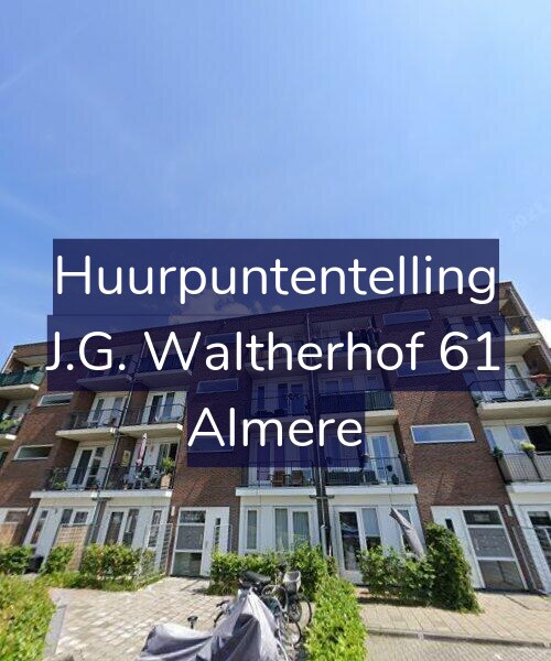 Foto gevel Huurpuntentelling voor J.G. Waltherhof 61, Almere