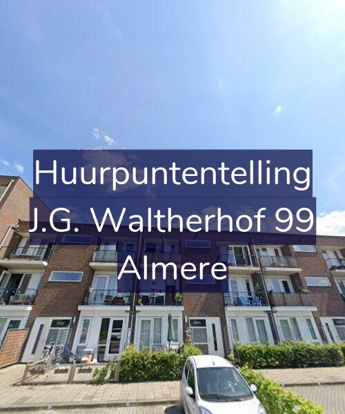 Foto gevel Huurpuntentelling voor J.G. Waltherhof 99, Almere