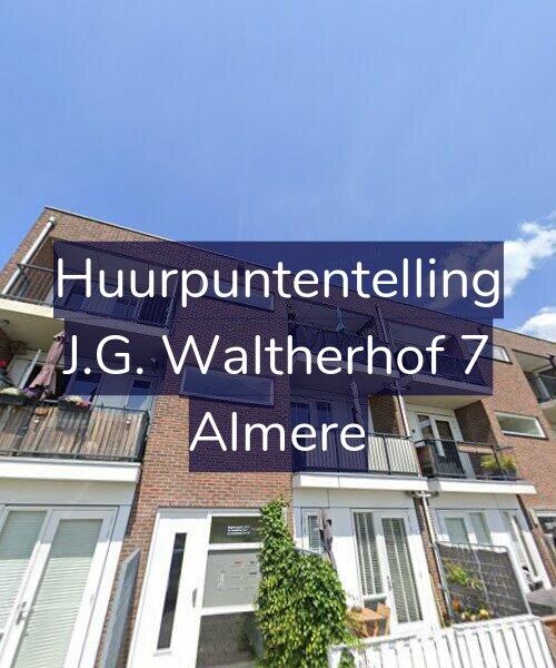 Foto gevel Huurpuntentelling voor J.G. Waltherhof 7, Almere