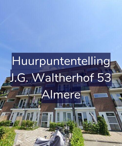Foto gevel Huurpuntentelling voor J.G. Waltherhof 53, Almere