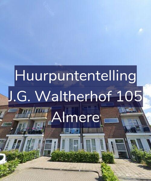Foto gevel Huurpuntentelling voor J.G. Waltherhof 105, Almere