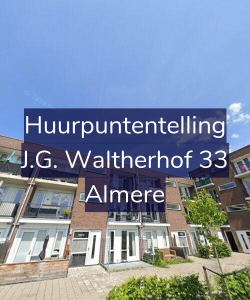 Foto gevel Huurpuntentelling voor J.G. Waltherhof 33, Almere