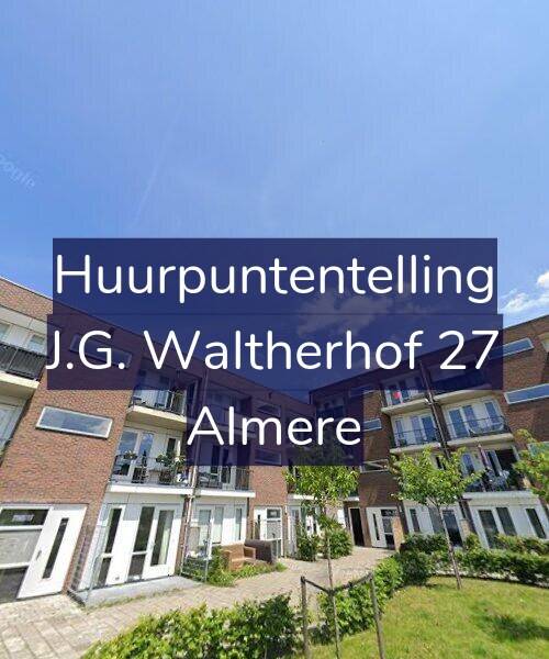 Foto gevel Huurpuntentelling voor J.G. Waltherhof 27, Almere