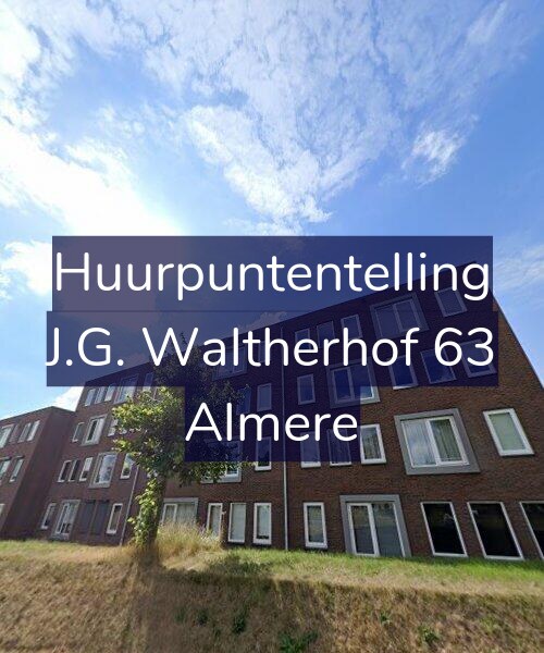 Foto gevel Huurpuntentelling voor J.G. Waltherhof 63, Almere