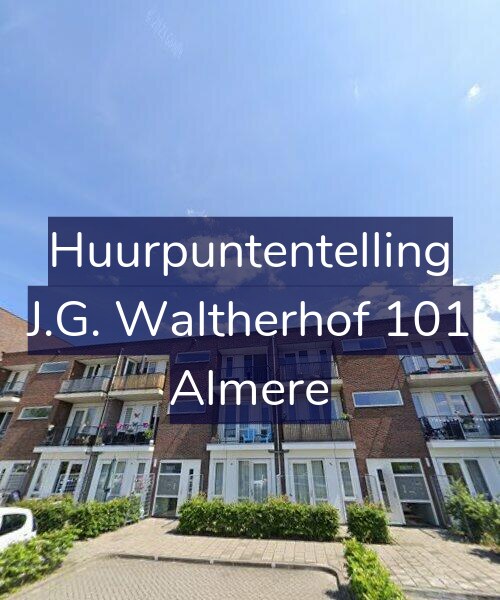 Foto gevel Huurpuntentelling voor J.G. Waltherhof 101, Almere